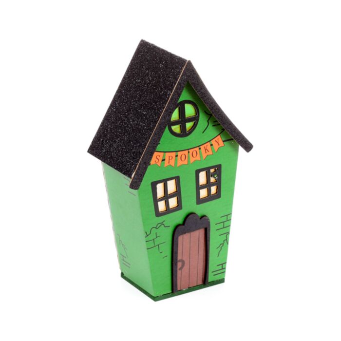 Hög Spooky Halloween LED-Hus Dekoration