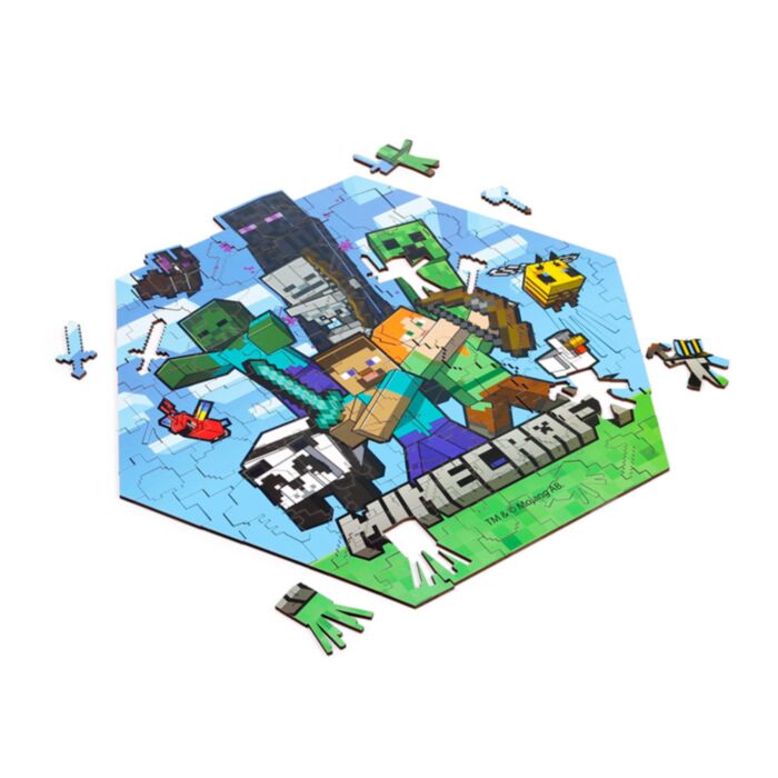 Minecraft Creeper 130-Bitars Format Pussel