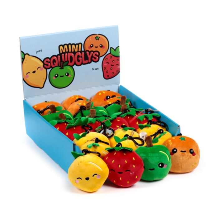 Squidglys Foodiemals Frukt Mini Nyckelring i Plysch