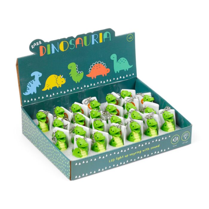 Dinosaurie LED Nyckelring