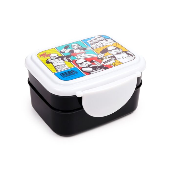 The Original Stormtrooper Clip Lock Staplad Bento Lunchlåda med Bestick