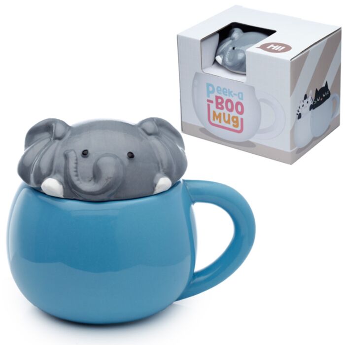 Adoramals Elefant Keramik Djurmugg med Lock