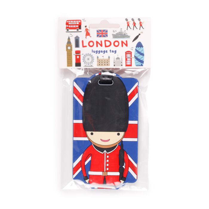 PVC Bagagelapp - London Unionflagga Vakt