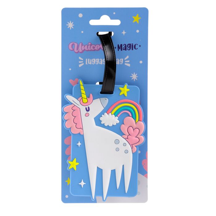 Unicorn Magic Enhörning PVC Bagagelapp