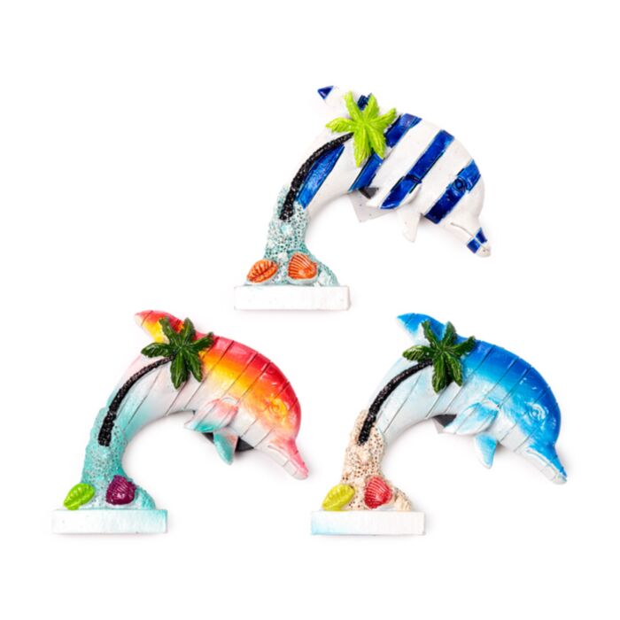 Souvenir Kustmagnet Delfinformad Tropisk Ö