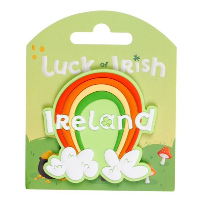 Luck of the Irish Regnbåge Irland Souvenir PVC Magnet
