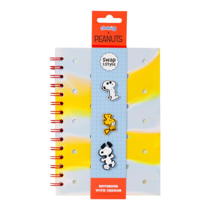 Peanuts Snobben & Woodstock A5 Anteckningsbok i Silikon med Figurer