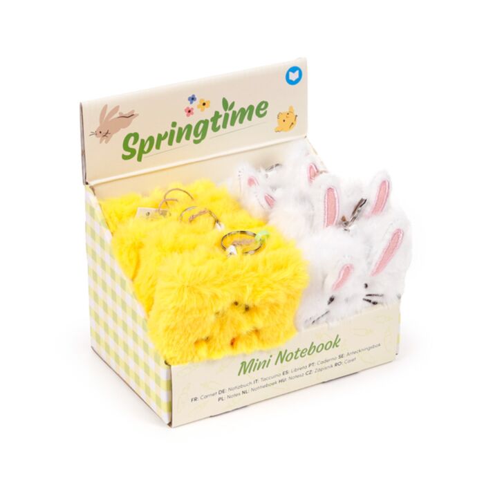 Springtime Ankunge & Kanin Plysch A7 Mini Anteckningsblock