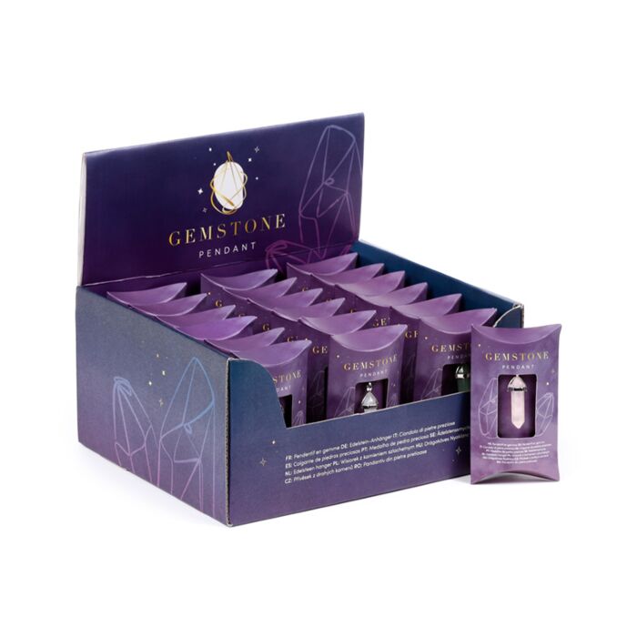 Helande Sten Ädelsten Dubbeltermineringsformat Smycke