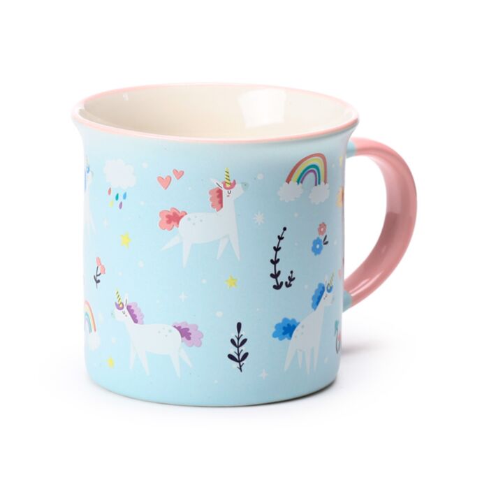 Unicorn Magic Enhörning Finkantad Porslinsmugg
