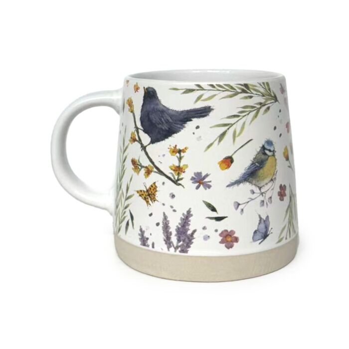Jan Pashley Wings & Wildflowers Avsmalnad Mugg i Stengods