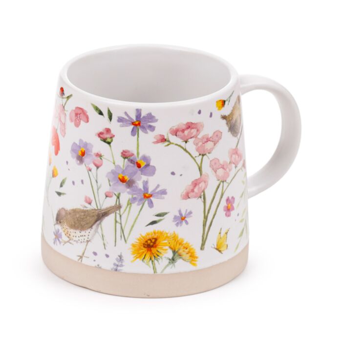 Jan Pashley Wings & Wildflowers Avsmalnad Mugg i Stengods