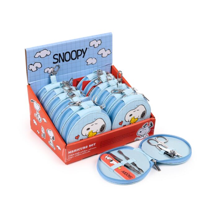 Peanuts Snobben Snoopy & Woodstock Runt Manikyrset med 5 Delar
