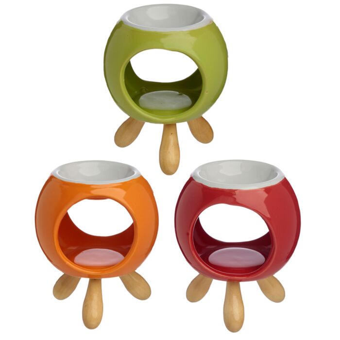 Eden Rund Aromalampa i Keramik med Fötter