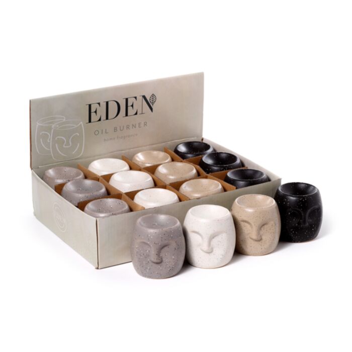 Eden Liten Steneffekt Aromalampa med Ansikte