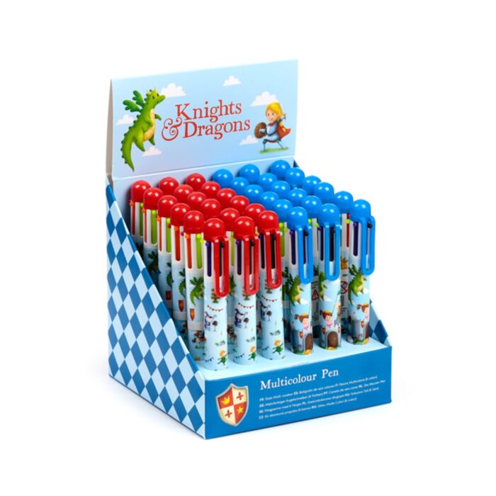Knights & Dragons Penna med Multifärg (6 Färger)