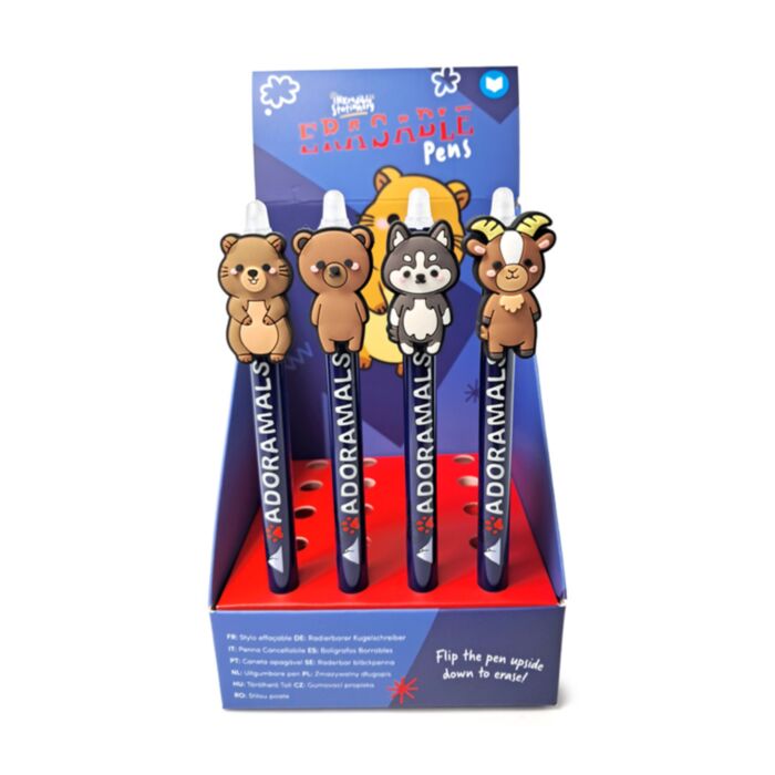 Inkredible Suddbar Bläckpenna med PVC Adoramals Bergsdjur Topper