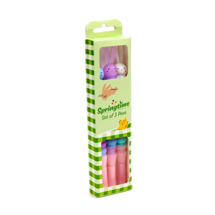 Springtime Kanin Formad Penna med Smal Topp 3-Pack