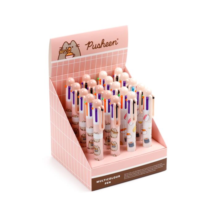 Pusheen the Cat Sushi Club Katt Penna med Multifärg (6 Färger)