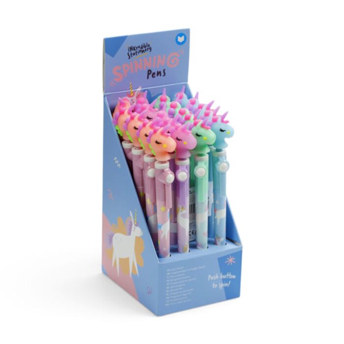 Unicorn Magic Enhörning Penna med Snurrande Topp