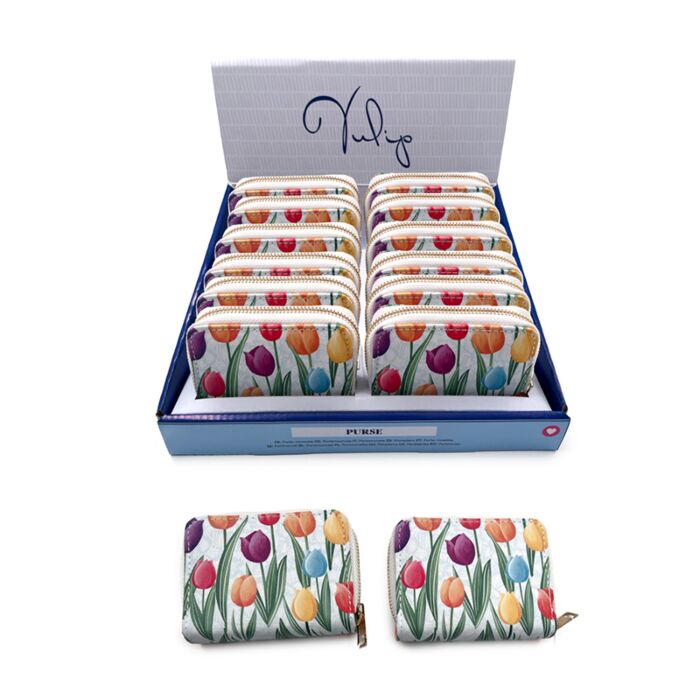 Tulip Tulpaner Liten Plånbok med Dragkedja