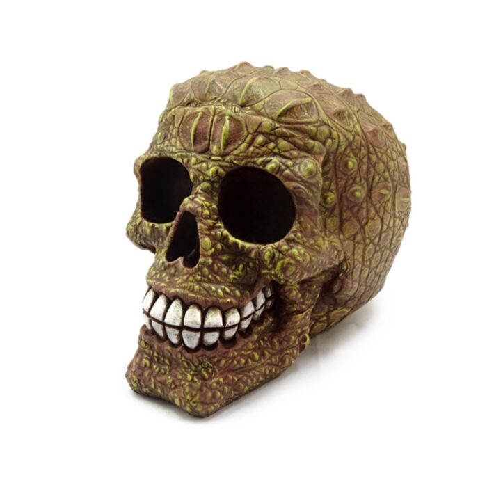 Dödskalle med Krokodilskinneffekt Ornament