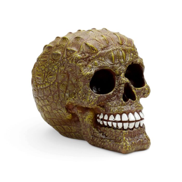 Dödskalle med Krokodilskinneffekt Ornament