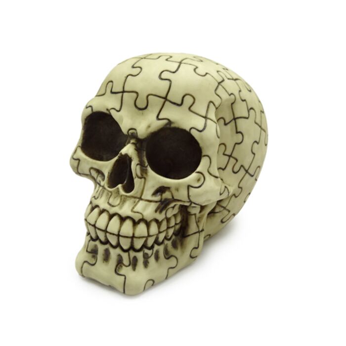 Dödskalle med Pusselmönster Ornament