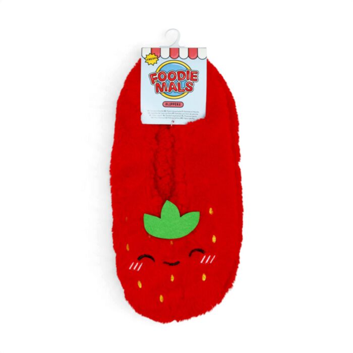Foodiemals Jordgubbe Anti-Slip Plysch Tofflor EU39-41/UK6-8