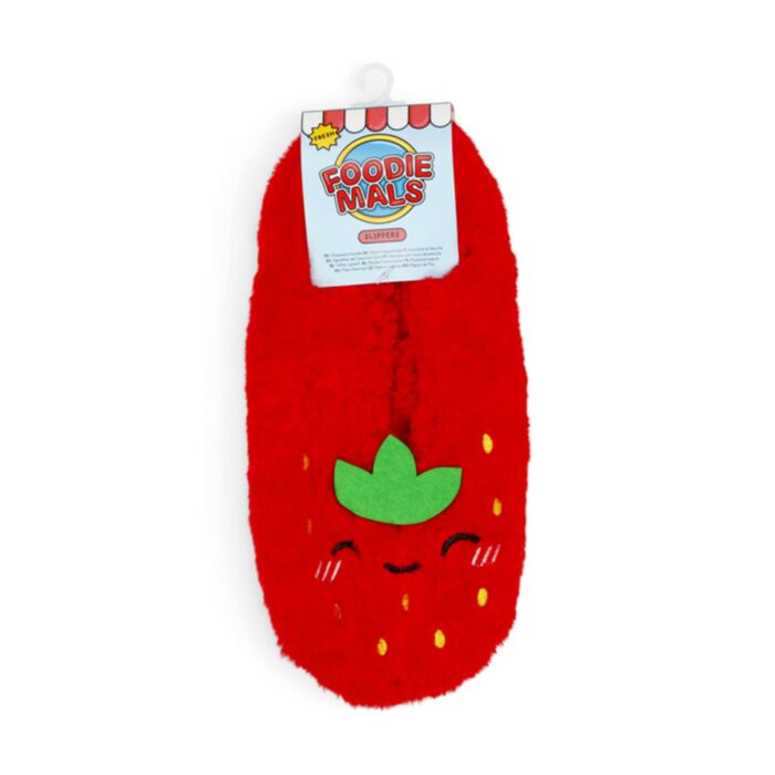 Foodiemals Jordgubbe Anti-Slip Plysch Tofflor EU36-38/UK3-5