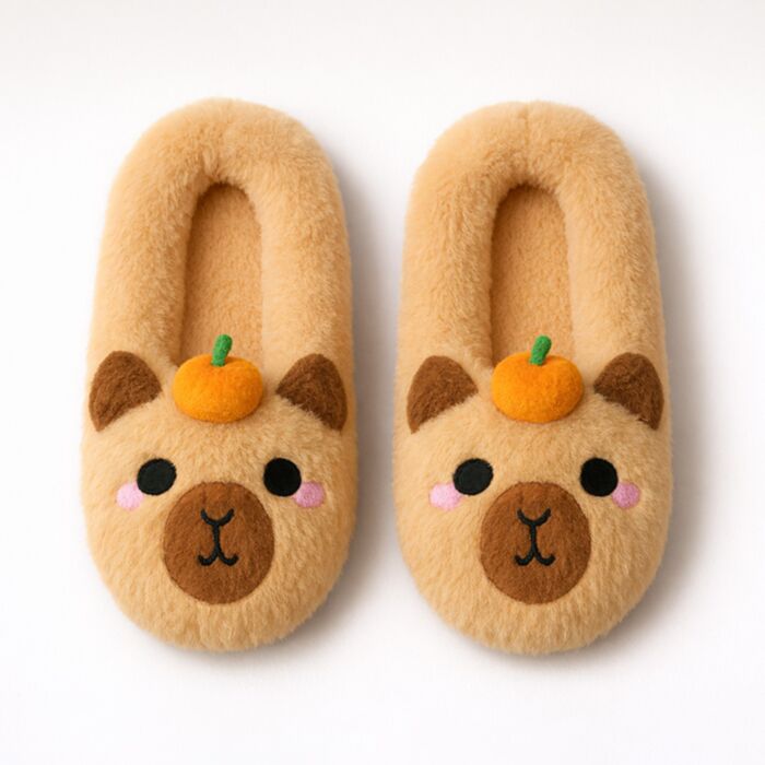 Capybara Anti-Slip Plysch Tofflor EU36-38/UK3-5