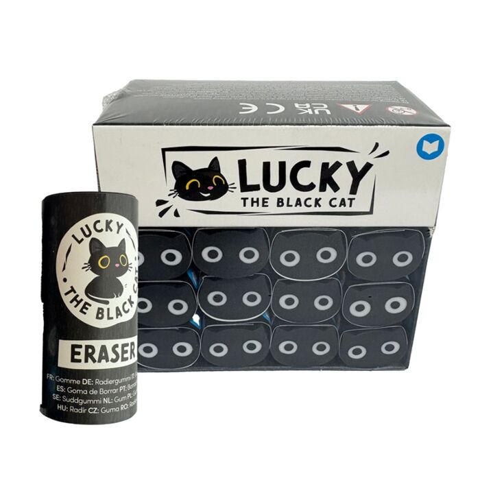 Lucky the Black Cat Katt Format Suddgummi