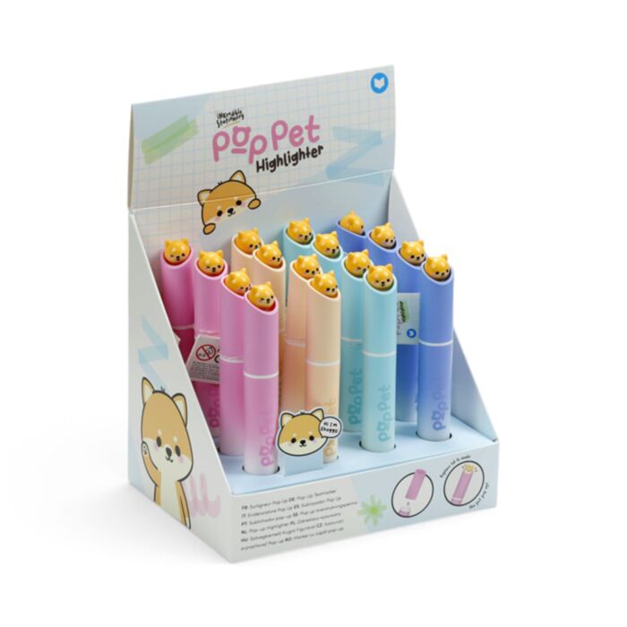 Adoramals Pets Shiba Inu Hund Pop Pet Överstrykningspenna