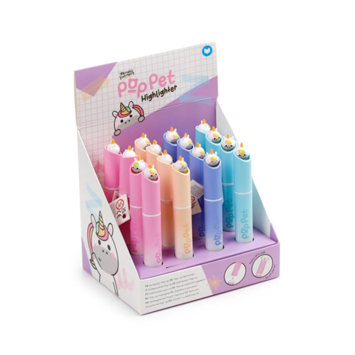 Adoracorns Enhörning Pop Pet Överstrykningspenna