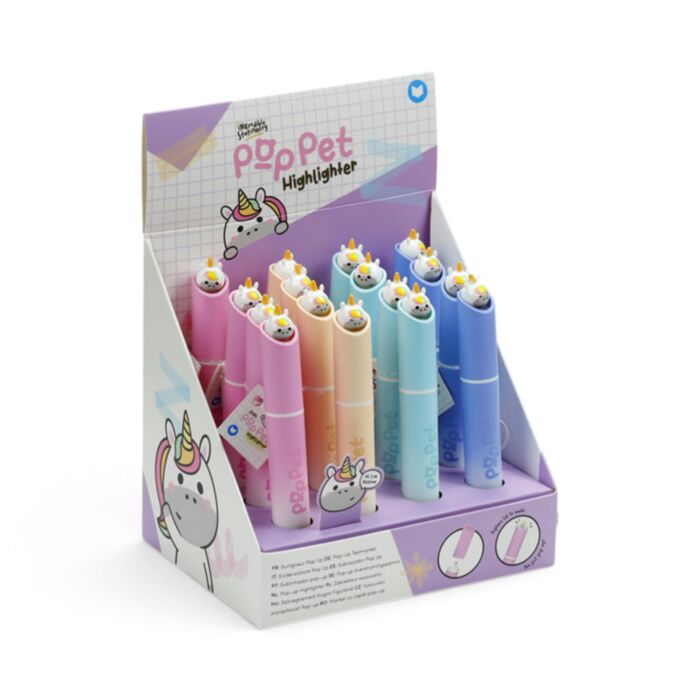 Adoracorns Enhörning Pop Pet Överstrykningspenna