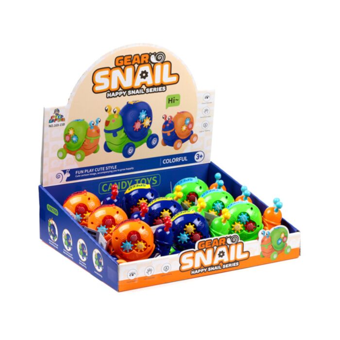Press & Go Happy Snail Snigel Actionleksak