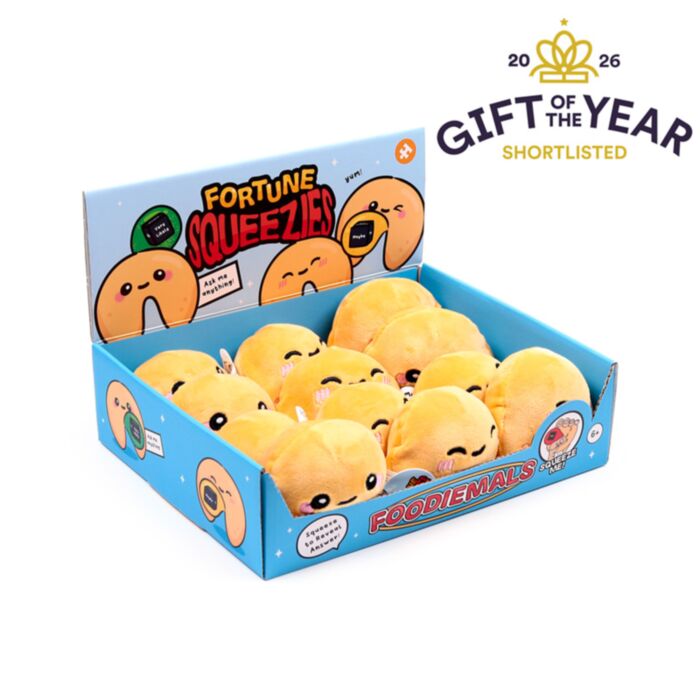 Queasy Squeezies ‘Ask Me Anything’ Magisk Lyckokaka Plysch Klämmig Leksak