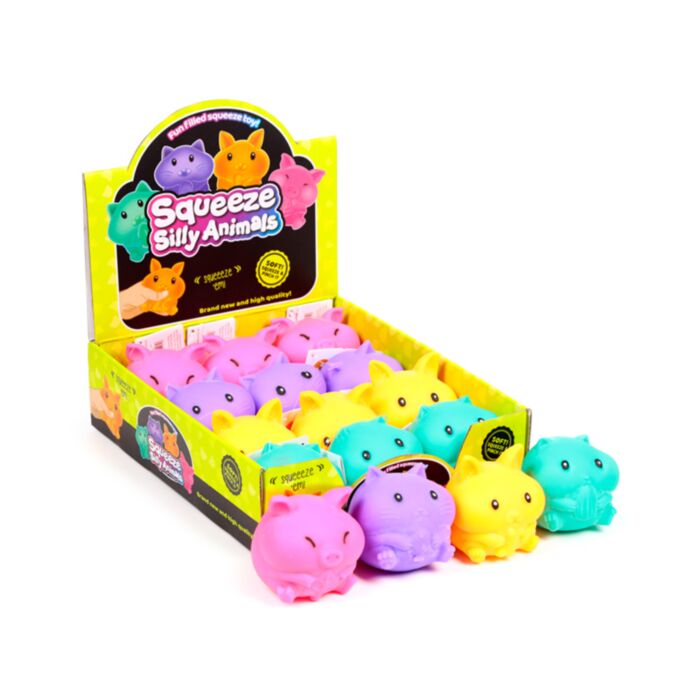 Maltos Klämmig Neon Stressleksak Söta Djur
