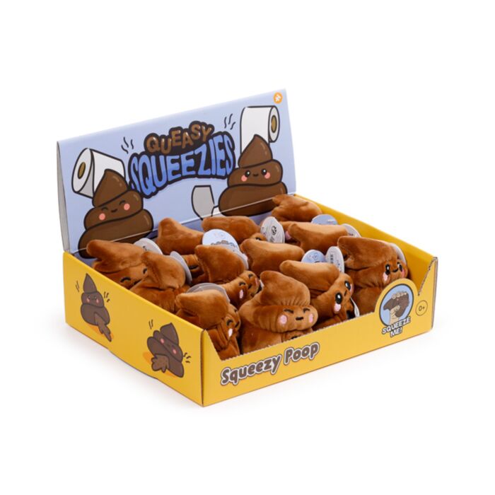 Queasy Squeezies Bajs Plysch Klämmig Leksak