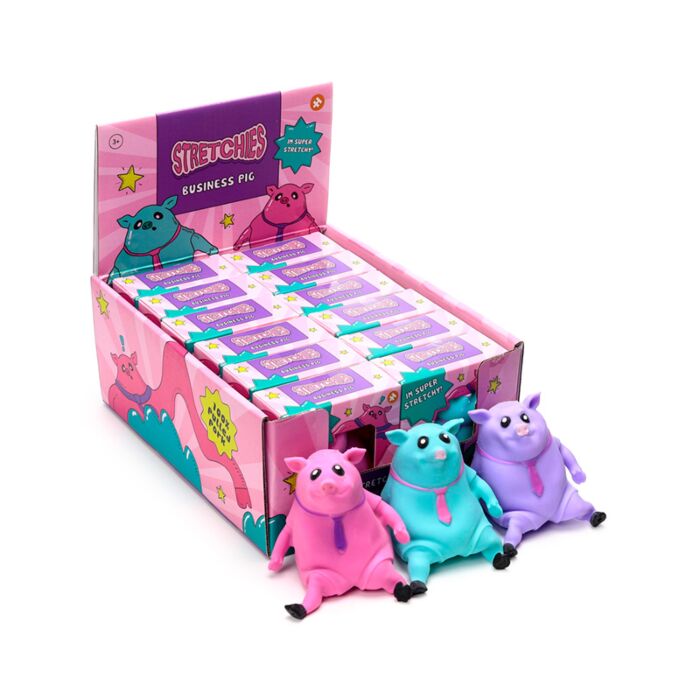 Töjbar Gris Business Pig i Slips Leksak