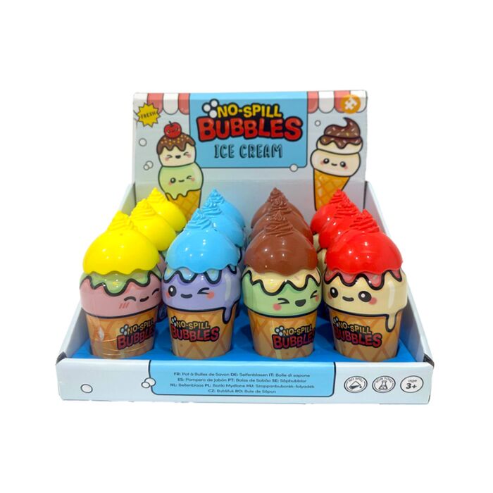 Glasstrut Formad No Spill Såpbubblor