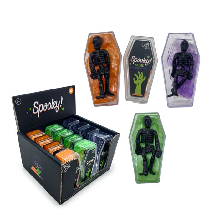 Spooky Slime Kista med Skelett