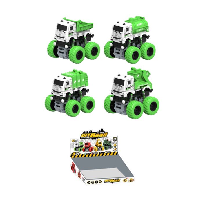 Offroad Big Wheel Stunt Truck Friction Push/Pull Actionleksak