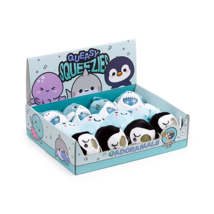 Queasy Squeezies Adoramals Plysch Klämmga Sealife Havsvarelser