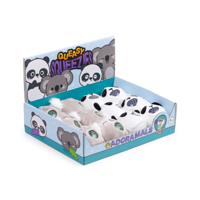 Queasy Squeezies Adoramals Plysch Klämmiga Zoodjur