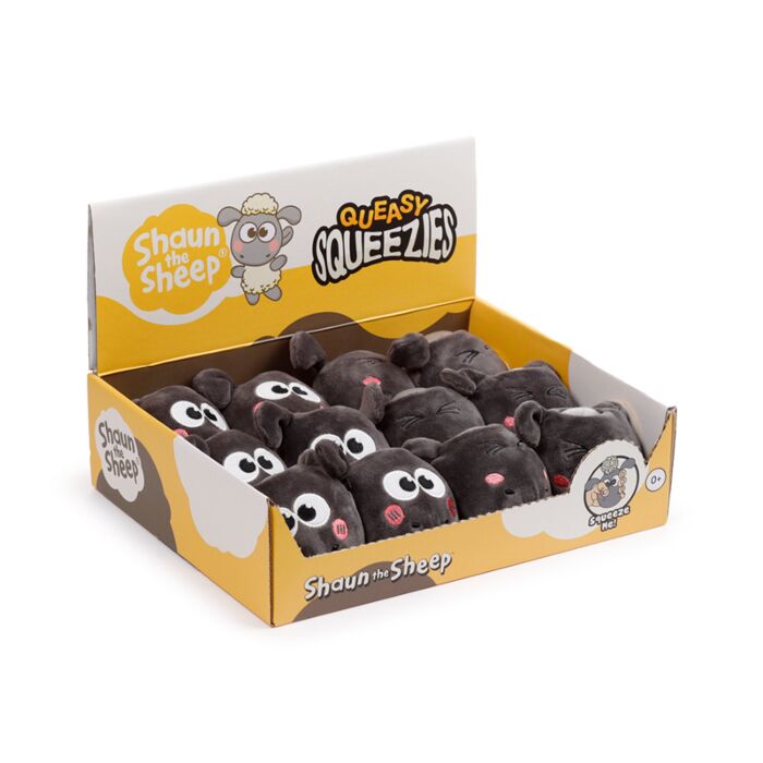 Queasy Squeezies Kawaii Söt Shaun the Sheep Plysch Klämmig Leksak