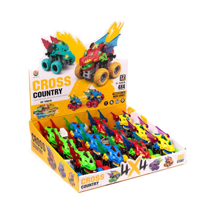 LED Off Road Drakhuvud Stuntbil Actionleksak