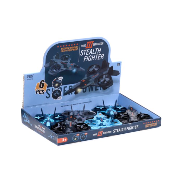 Stealth Fighter Flygplan Friction Push/Pull Actionleksak