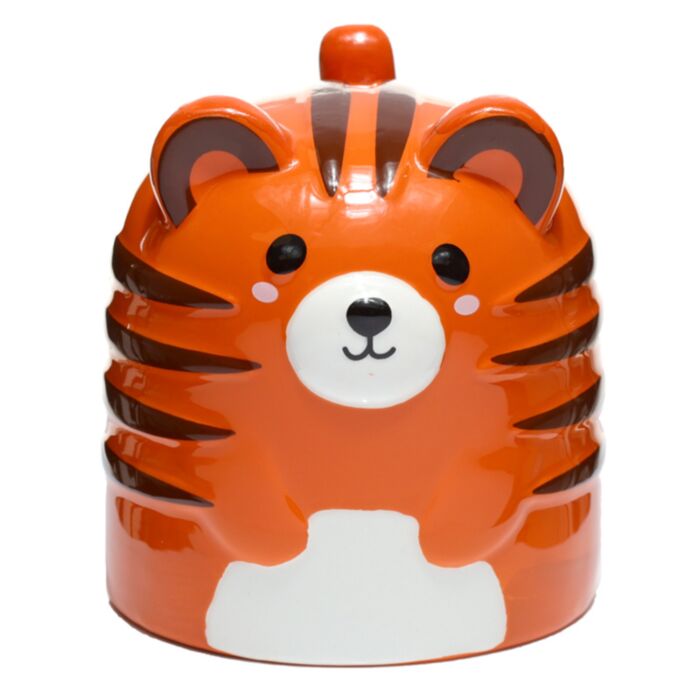Adoramals Tiger Upp-och-Nervänd Formad Keramikmugg