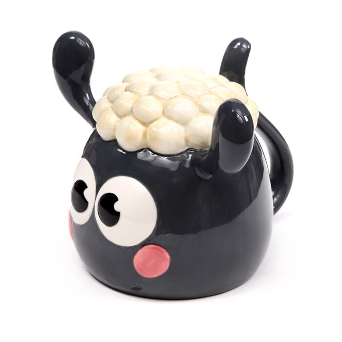 Kawaii Söt Shaun the Sheep Upp-och-ner Formad Keramikmugg